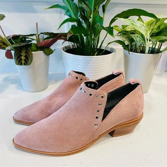 REBECCA MINKOFF DUSTY PINK ANKLE BOOTS / SIZE 8M - Picture 1 of 11